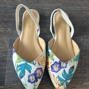 Lulu's Floral Slingback Women's Shoes - Multicolor